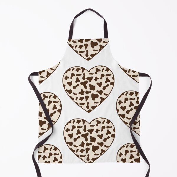 Item preview, Big Brown Cow Patches on Cream Cowhide | Continues Cream Cow Heart designed and sold by PatternPen.