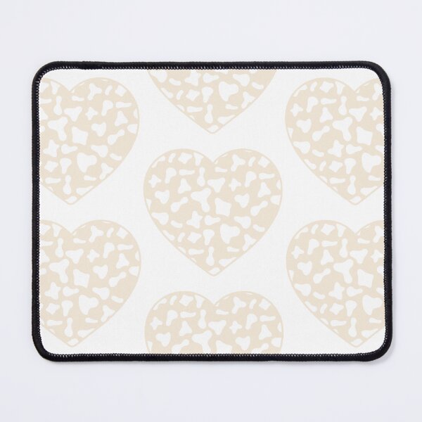 Item preview, Big White Cow Patches on Cream Cowhide | Continues Cream Cow Heart designed and sold by PatternPen.
