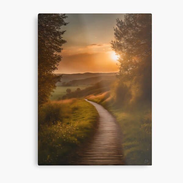 Item preview, Rural Landscape at Sunset Wall Art | CRST01 designed and sold by HomyArtPrints.