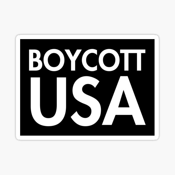 Item preview, Boycott USA designed and sold by ChataMaroon.