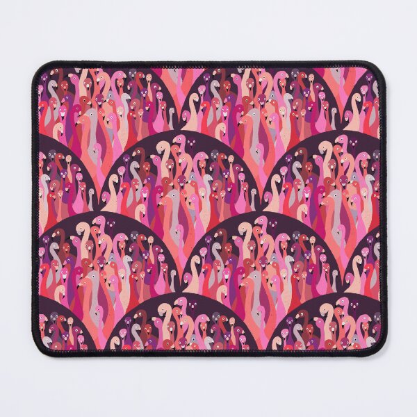 Item preview, Partyanimals- here flamingos in pink, fuchsia, red, purple and pink designed and sold by Sonja Birkelbach.