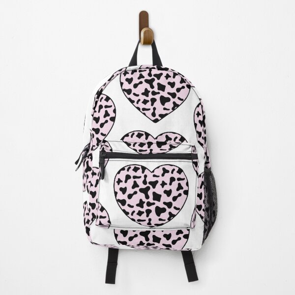 Item preview, Big Black Cow Patches on Pink Cowhide | Continues Pink Cow Heart designed and sold by PatternPen.