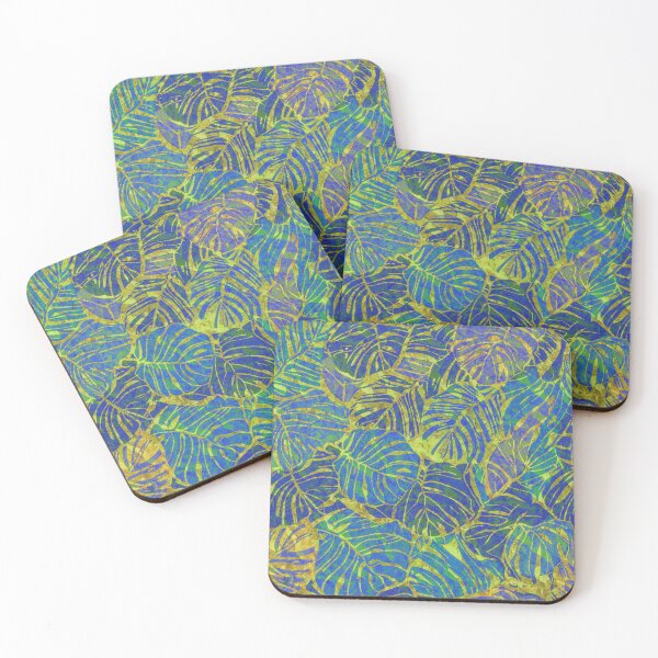Item preview, Monstera Luxe Oceanic Elegance with Gold Accents designed and sold by AntiqueImages.