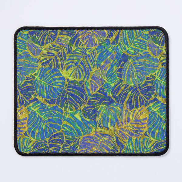 Item preview, Monstera Luxe Oceanic Elegance with Gold Accents designed and sold by AntiqueImages.