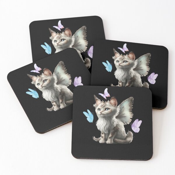 Item preview, Cute y2k Aesthetic Cat Butterfly Fairy Cyber 2000s Graphic Art  designed and sold by Dressed For  Duty.