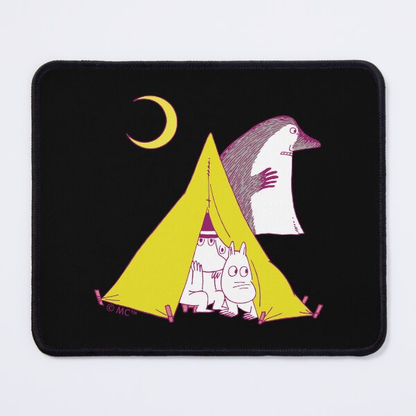 Artikelvorschau, Mumin, Mumintroll und Muminpapa campen nachts entworfen und verkauft von MoominStore.