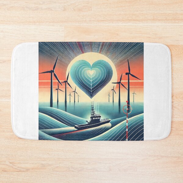 Item preview, Offshore Wind Love designed and sold by RG-ArtDesign.
