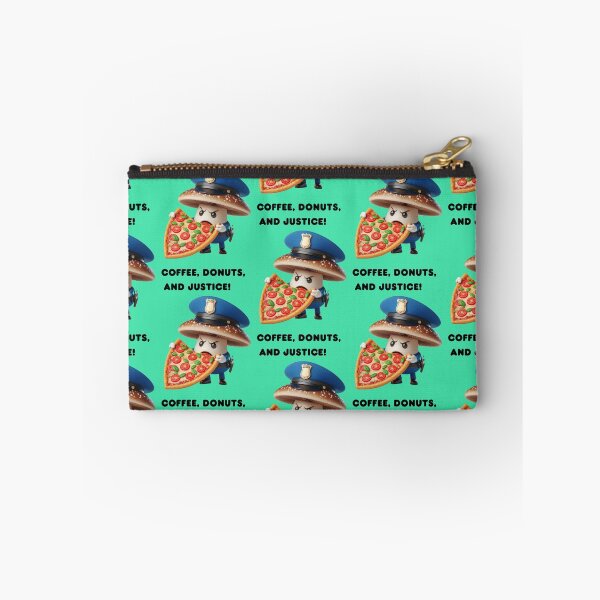 Item preview, Mushroom policeman. Coffee, donut and justice. designed and sold by Zoya's designs.