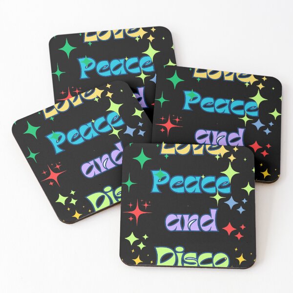 Item preview, Love Peace and Disco Quote Retro Vintage designed and sold by ugsdesignS.
