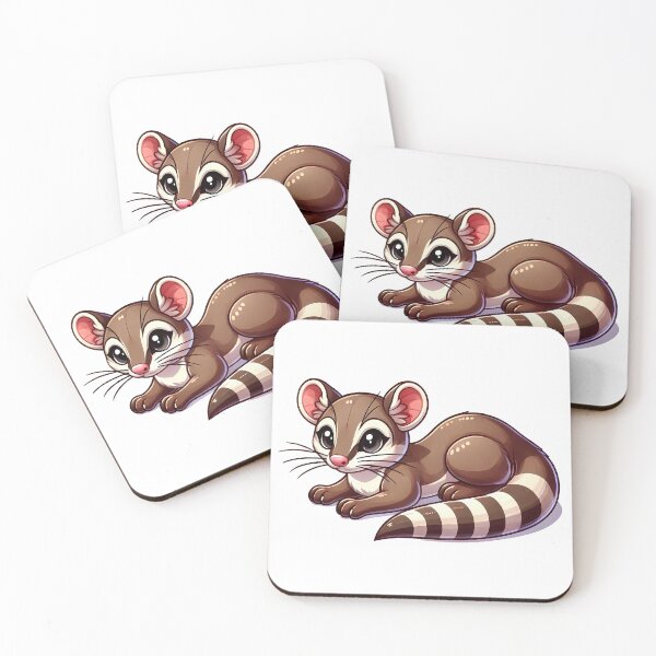 Item preview,  Cute Cartoon Mongoose with Pink Nose designed and sold by cave-canvas.