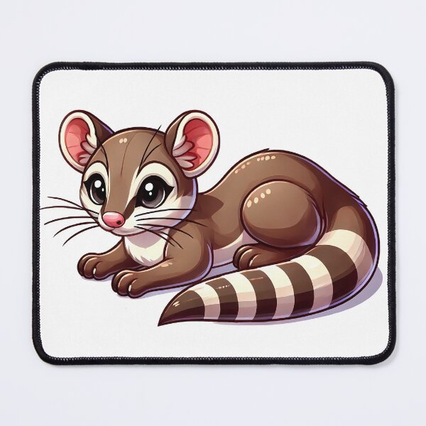 Item preview,  Cute Cartoon Mongoose with Pink Nose designed and sold by cave-canvas.