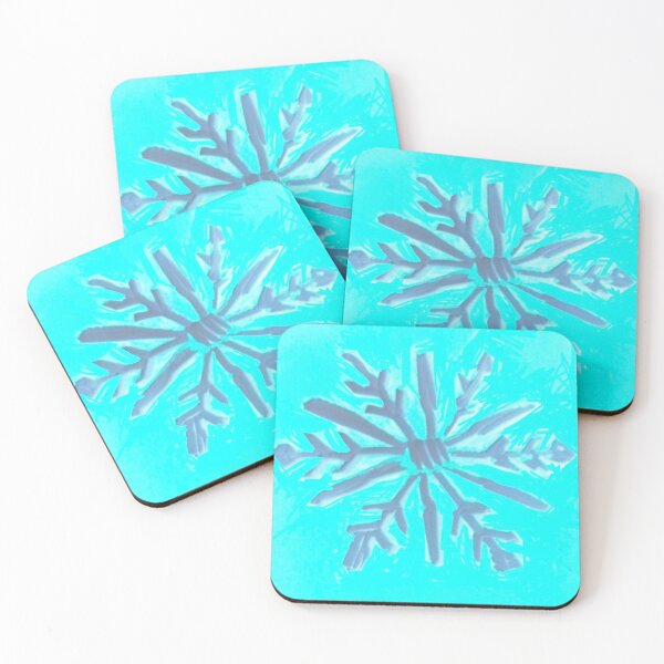 Item preview, Blue Block Snowflake designed and sold by Shannon Greve.