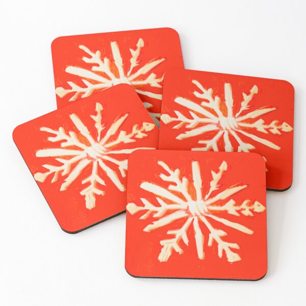 Item preview, Red Block Snowflake designed and sold by Shannon Greve.