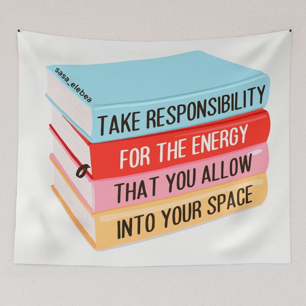 Item preview, The energy you allow into your space by Sasa Elebea designed and sold by Sabrina Brugmann.