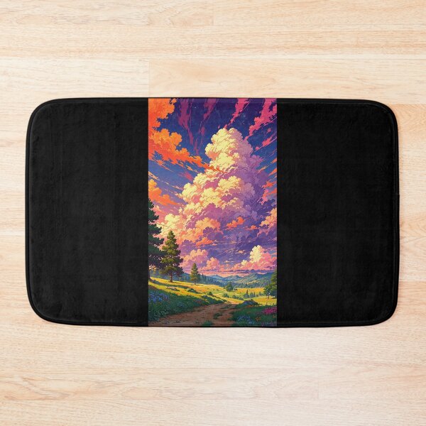 Item preview, Mountain landscape in anime style. designed and sold by ArtCraftLab.