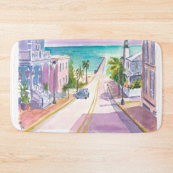 Item preview, Key West Charm with Lighthouse Glow and Turquoise Waters designed and sold by artshop77.