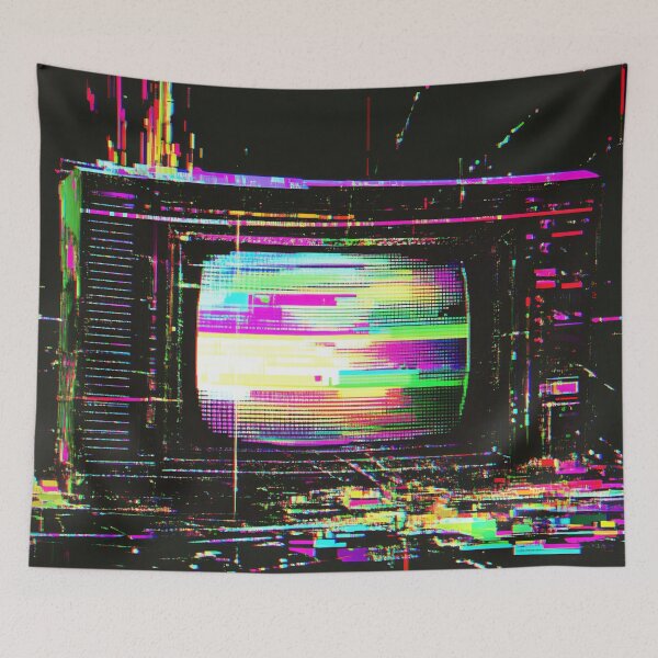Item preview, Vibrant glitch retro TV designed and sold by anytka.