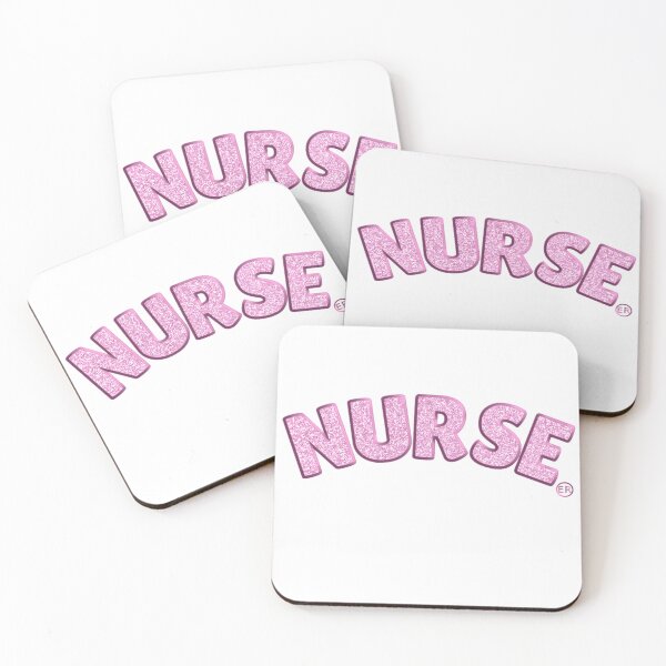 Item preview, Pink Embroidered Glitter ER Nurse designed and sold by BowditchDesigns.