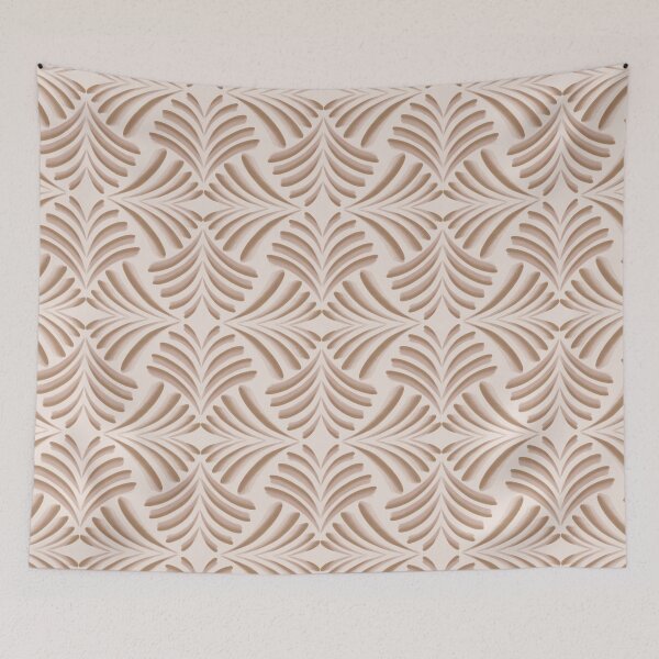 Item preview, Beige and Taupe Abstract Leaf Symmetry designed and sold by Elisabeth Coelfen.