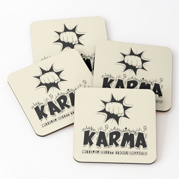 Item preview, Karma will hit you back | Slogan |  Funny | Quote | Inspirational | Aesthetic | Trendy | Sassy Quote |  Humor | Meme | Quote designed and sold by RSDigitalPrintDesign.