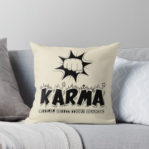 Item preview, Karma will hit you back | Slogan |  Funny | Quote | Inspirational | Aesthetic | Trendy | Sassy Quote |  Humor | Meme | Quote designed and sold by RSDigitalPrintDesign.