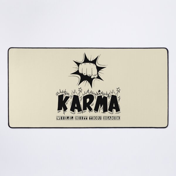 Item preview, Karma will hit you back | Slogan | Funny | Quote | Inspirational | Aesthetic | Trendy | Sassy Quote | Humor | Meme | Quote designed and sold by RSDigitalPrintDesign.