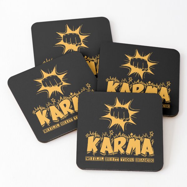 Item preview, Karma will hit you back | Slogan |  Funny | Quote | Inspirational | Aesthetic | Trendy | Sassy Quote |  Humor | Meme | Quote designed and sold by RSDigitalPrintDesign.