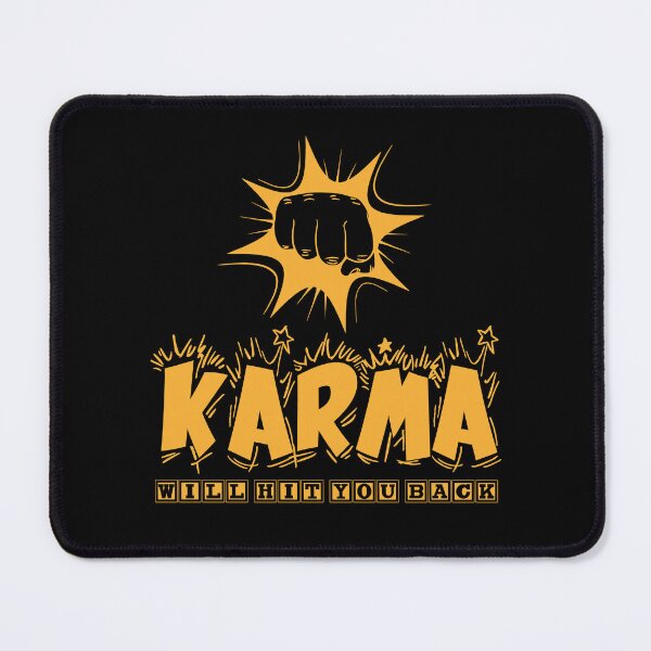Item preview, Karma will hit you back | Slogan | Funny | Quote | Inspirational | Aesthetic | Trendy | Sassy Quote | Humor | Meme | Quote designed and sold by RSDigitalPrintDesign.
