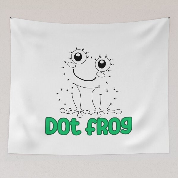 Item preview, Dot Frog – Connect the Dots Fun Design designed and sold by CleanDecor.