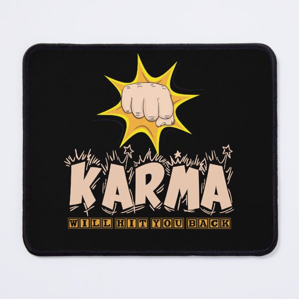 Item preview, Karma will hit you back | Slogan | Funny | Quote | Inspirational | Aesthetic | Trendy | Sassy Quote | Humor | Meme | Quote designed and sold by RSDigitalPrintDesign.