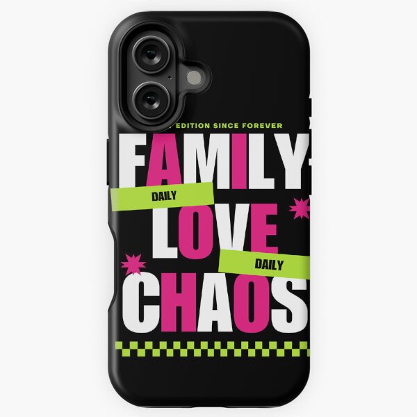 Item preview, Family Daily Love Daily Chaos designed and sold by TheFunnyGuyShop.