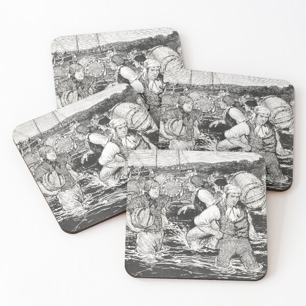 Item preview, Smugglers at work, 1910 illustration designed and sold by artfromthepast.