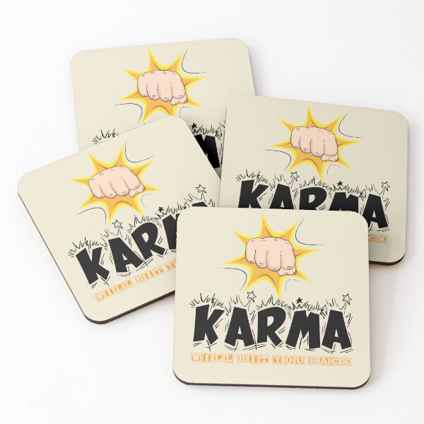 Item preview, Karma will hit you back | Slogan |  Funny | Quote | Inspirational | Aesthetic | Trendy | Sassy Quote |  Humor | Meme | Quote designed and sold by RSDigitalPrintDesign.