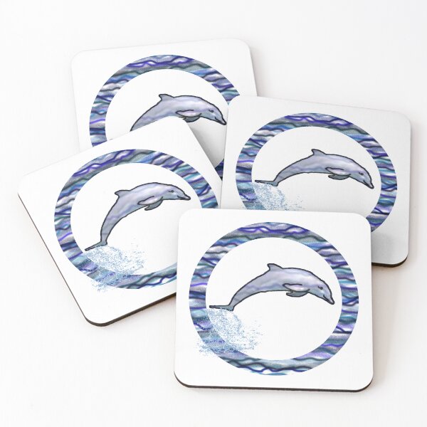 Item preview, Blues ondulado con un delfín designed and sold by sunnywindows.