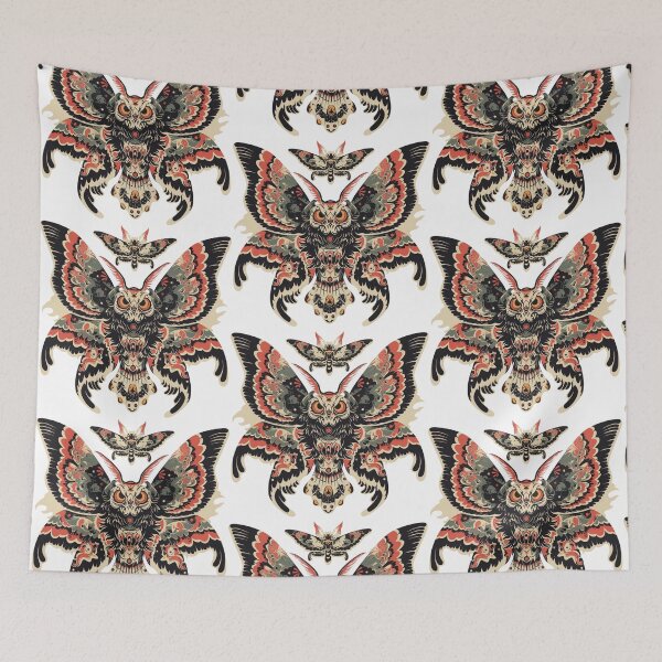 Item preview, Neo-traditional Mothman designed and sold by MendaciousMina.