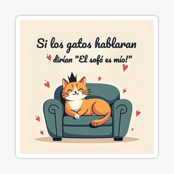 Artikel-Vorschau von Wenn Katzen sprechen könnten: Das Sofa gehört mir, designt und verkauft von DreamsAndBeyond.
