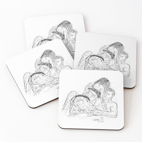Item preview, We Wrote This Moment in the Stars - Scribble Art - One Line Art designed and sold by One-Line-Artist.
