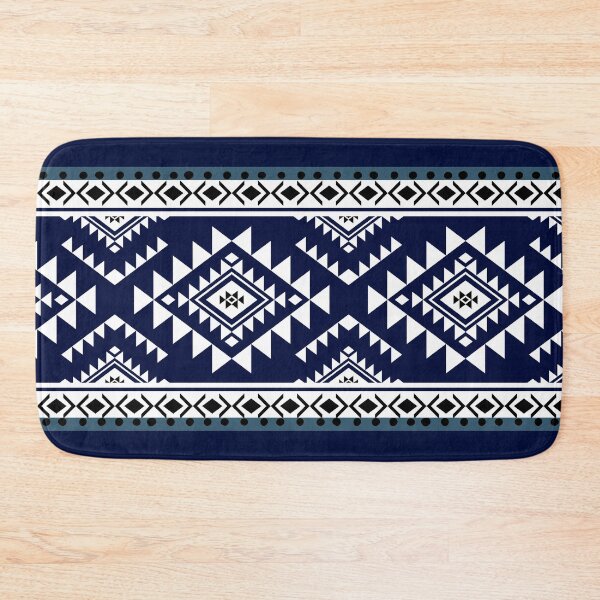 Item preview, Navy Bandana Print Bathroom Decor designed and sold by Cozycreationden.