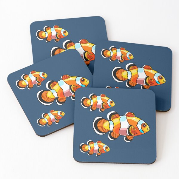 Item preview, Colorful clown fish ocean orange fish pet decorative art sea animal designed and sold by Kikabu.