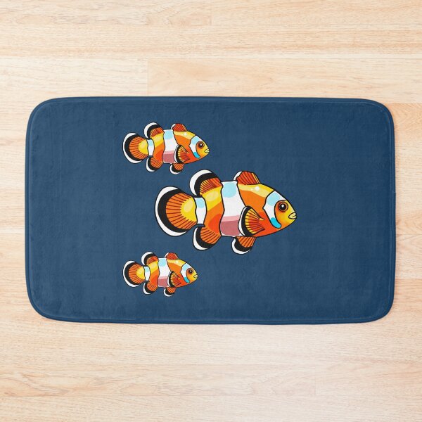 Item preview, Colorful clown fish ocean orange fish pet decorative art sea animal designed and sold by Kikabu.