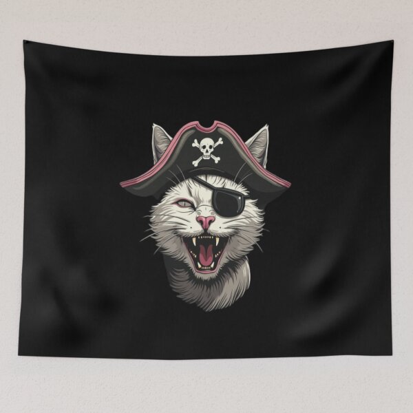 Item preview, pirate cat designed and sold by Digital Art and Funny Pets.