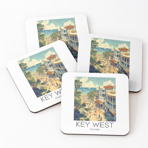 Item preview, A Vintage Travel Illustration of Key West - Florida - US  designed and sold by GoodOldVintage.