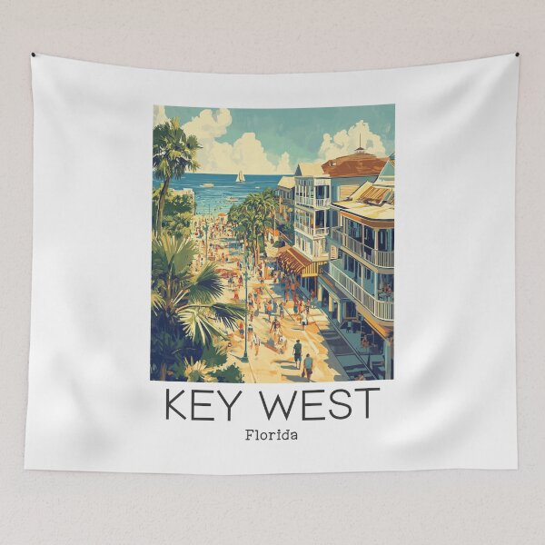 Item preview, A Vintage Travel Illustration of Key West - Florida - US  designed and sold by GoodOldVintage.