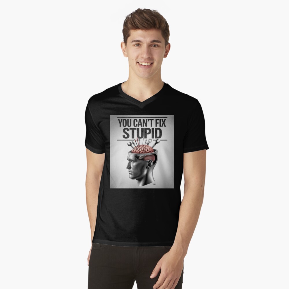 Item preview, V-Neck T-Shirt designed and sold by Dizgraceland.
