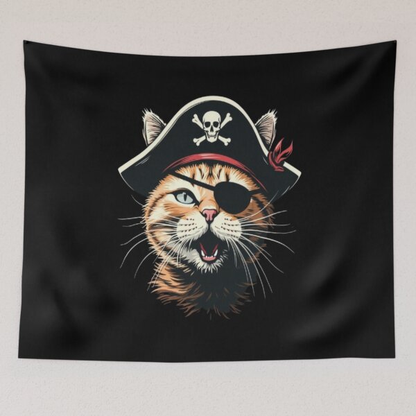 Item preview, pirate cat designed and sold by Digital Art and Funny Pets.