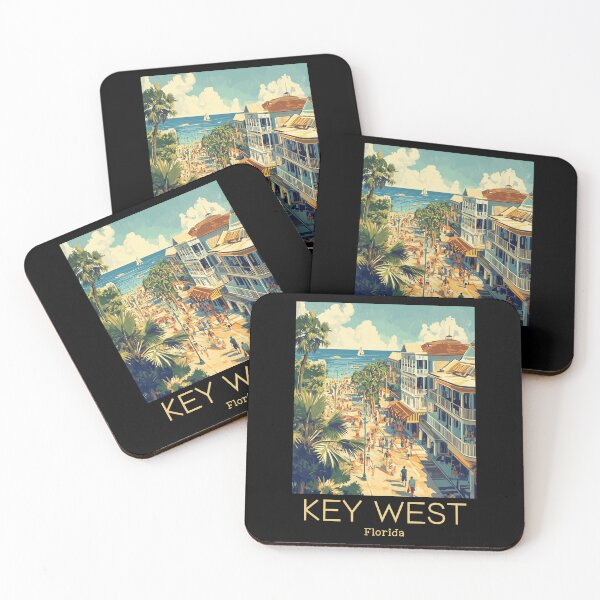 Item preview, A Vintage Travel Illustration of Key West - Florida - US  designed and sold by GoodOldVintage.