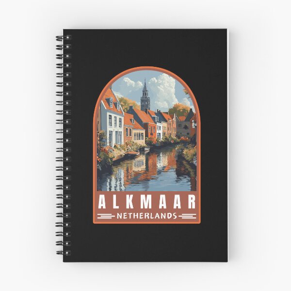 Item preview, Alkmaar in North Holland Retro Travel Art Emblem designed and sold by MaateoDesign.