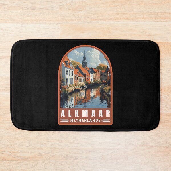 Item preview, Alkmaar in North Holland Retro Travel Art Emblem designed and sold by MaateoDesign.