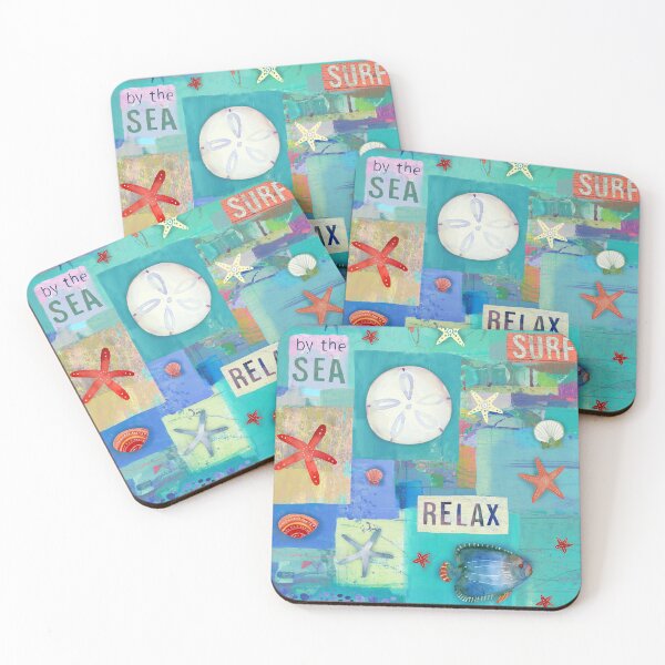 Item preview,  Colorful Coastal Beach,  Inspirational words  designed and sold by Sue Zipkin.