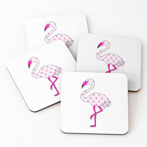 Item preview, Pink Heart Flamingo  designed and sold by Sartoris Art.